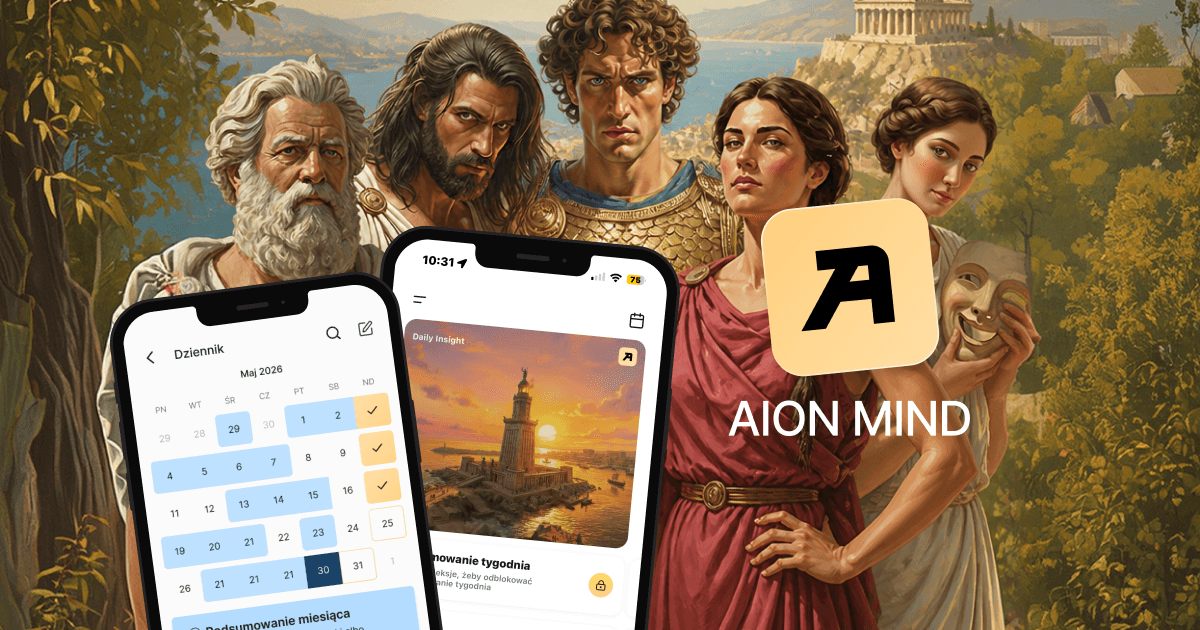 AION MIND: przewodnicy i ekrany aplikacji